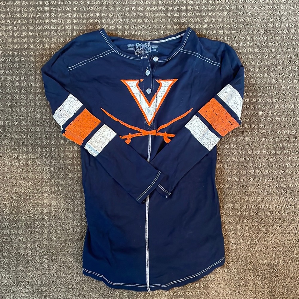 UVA 3/4 sleeves navy top